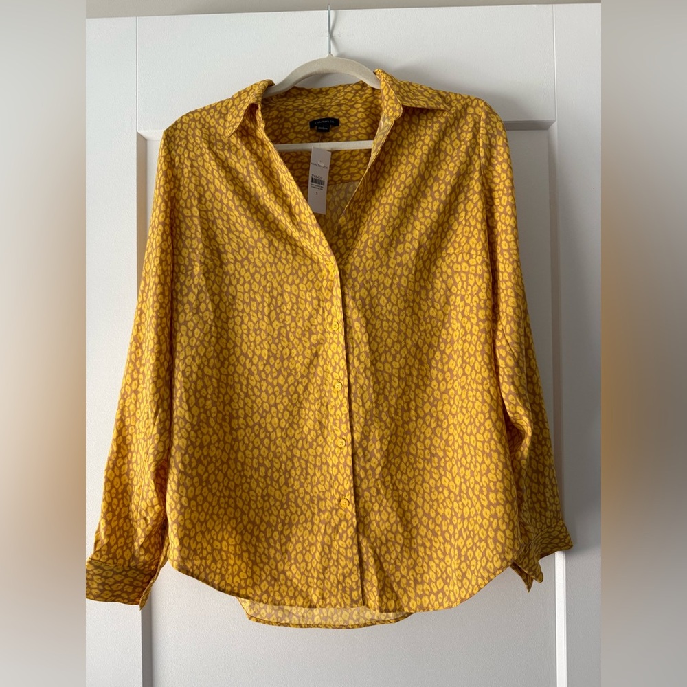 Ann Taylor Spotted Essential Shirt